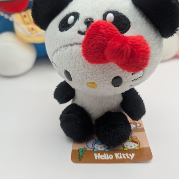 Sanrio Hello Kitty Plush Trio: Jumbo Dressed, Classic Pink, & Panda Mini Set - Picture 9 of 10